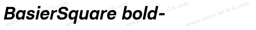 BasierSquare bold字体转换